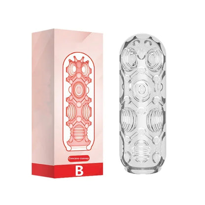 MasturMate-Transparent Male Masturbation Device Sex Toys for Men Penis Endurance Exercise Soft Pussy