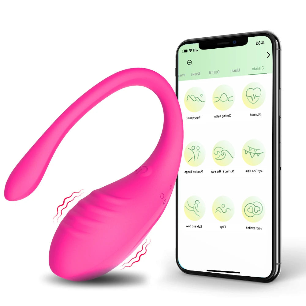 VibeX9 Vibrador Inteligente APP Controlado Vibradores Vaginais - Brinquedos Sexuais Adultos para Mulheres Casais