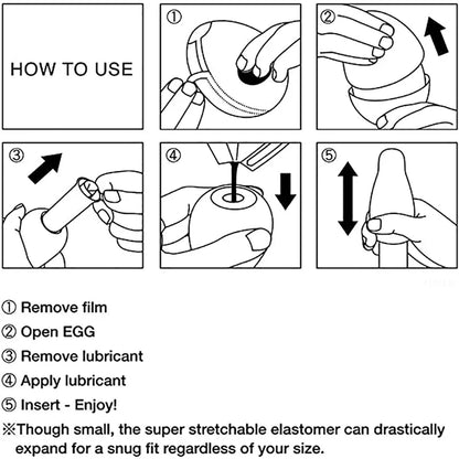 Euphoria Egg- Vagina  Soft Silicone Male Masturbator Man Penis  Sex Toys Mens