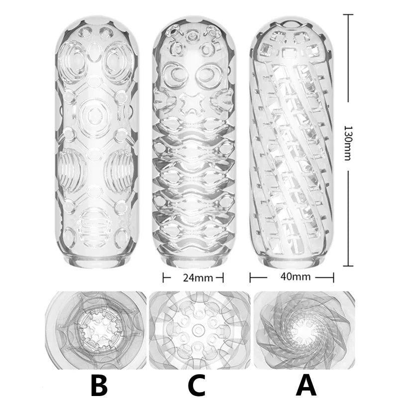 MasturMate-Transparent Male Masturbation Device Sex Toys for Men Penis Endurance Exercise Soft Pussy